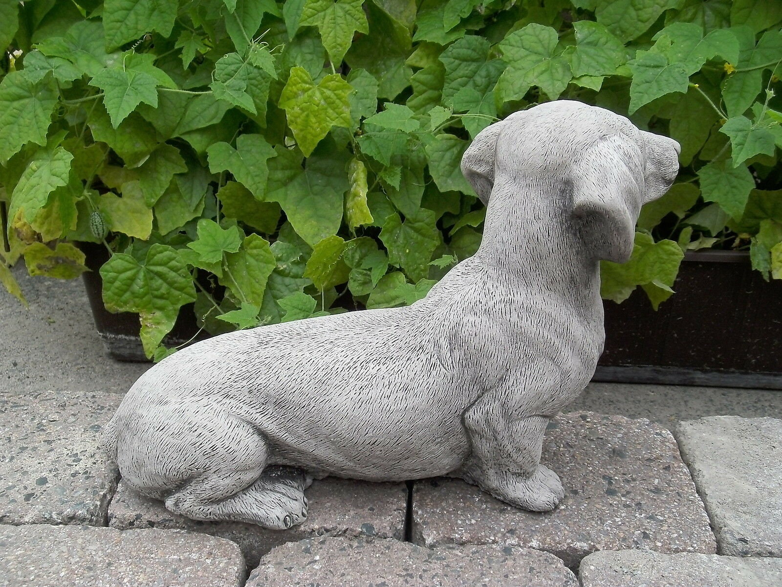 Stein Dackel Garten Statue Teckel Dackel Hund Statue Dackel Etsy