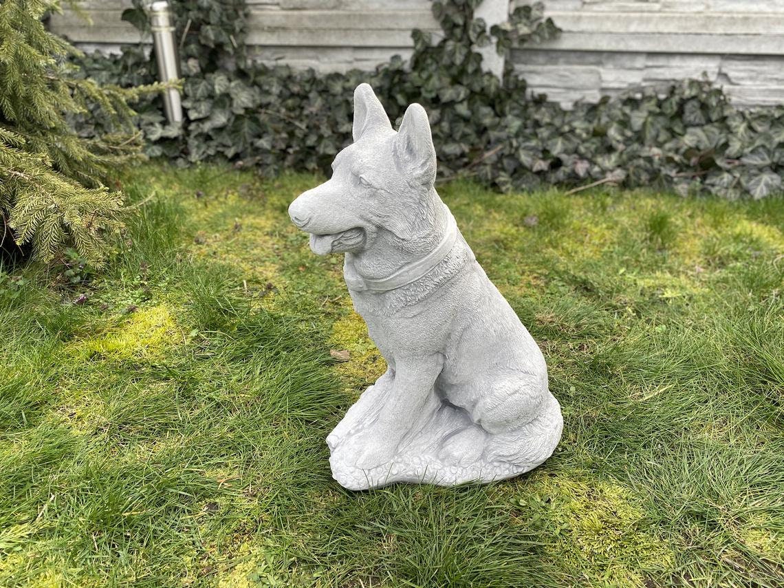 cement german shepherd statue