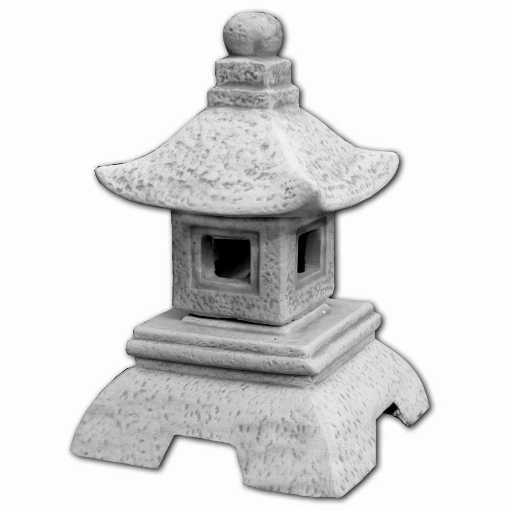 Garden Ornament Pagoda Statue Japanese Stone Lantern Concrete Etsy