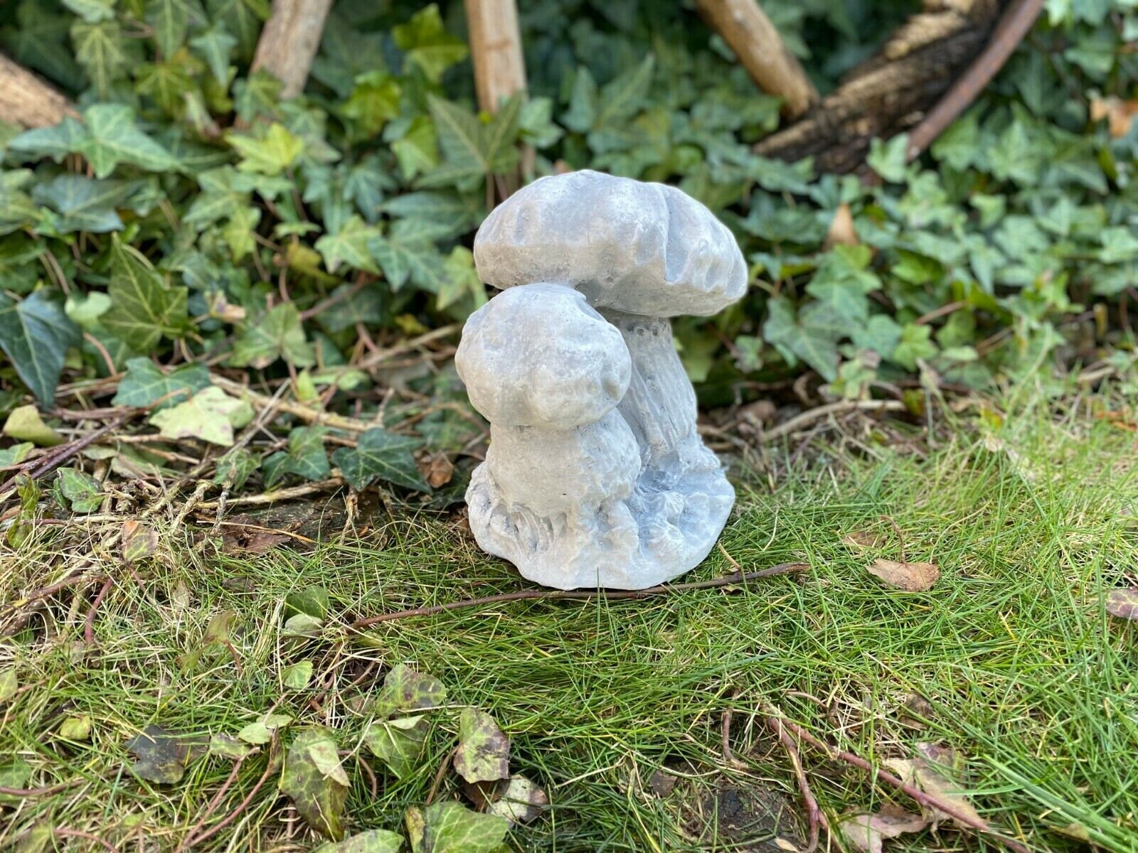 Concrete Mushrooms Sculpture Mushroom Figurine Garden Etsy UK