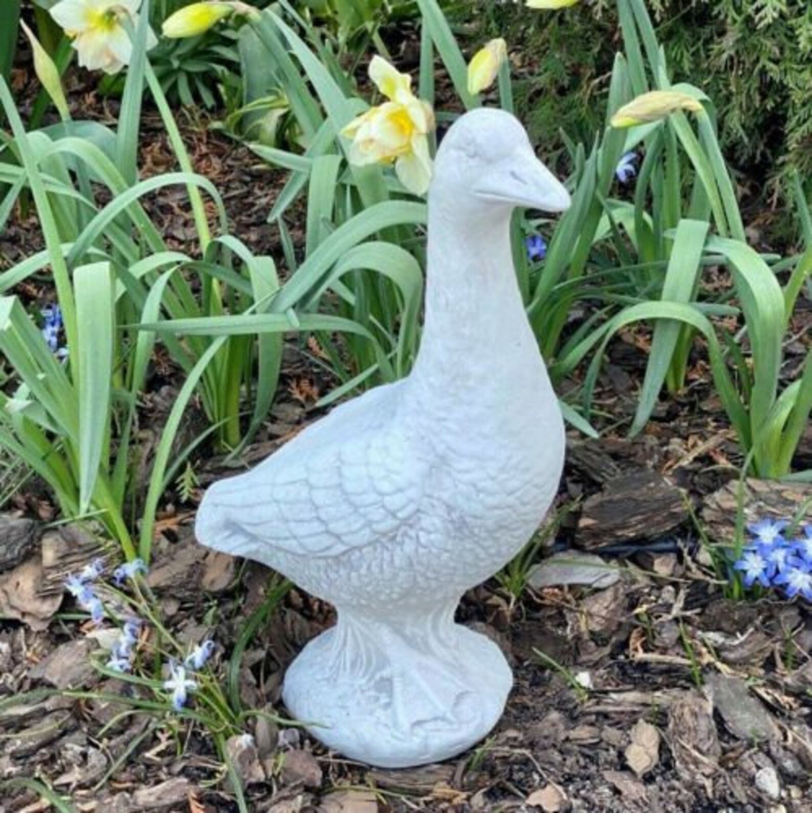 Lifelike Duck Statue Cement Domestic Duck Ducks Farm Decor Etsy