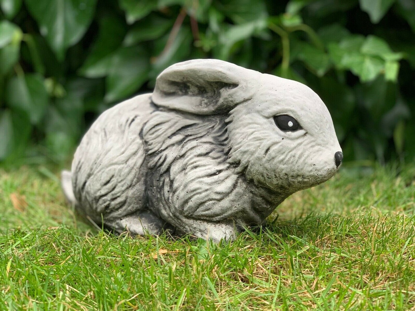 Rabbit Statue Concrete Bunny Sculpture Stone Rabbit Pet Etsy