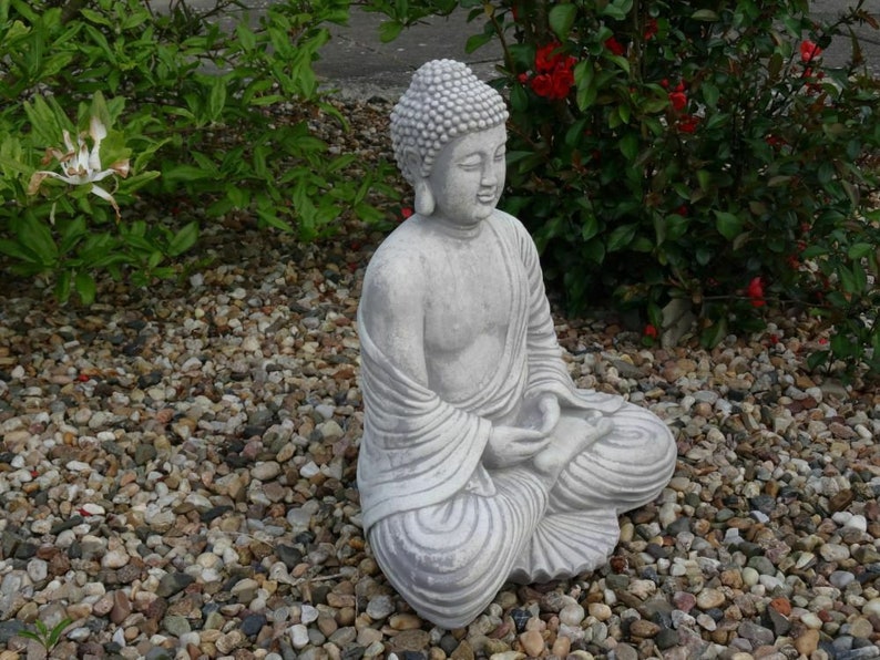 Big Praying Buddha Concrete Buddha Statue Japan Meditation - Etsy