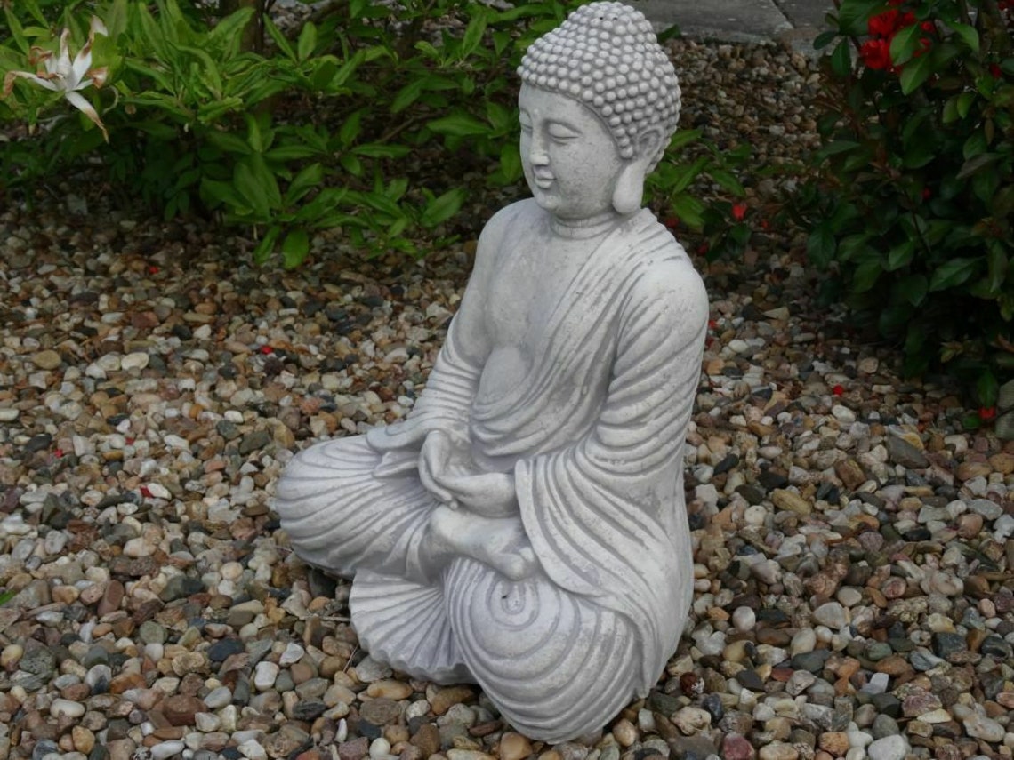 Big Praying Buddha Concrete Buddha Statue Japan Meditation Etsy