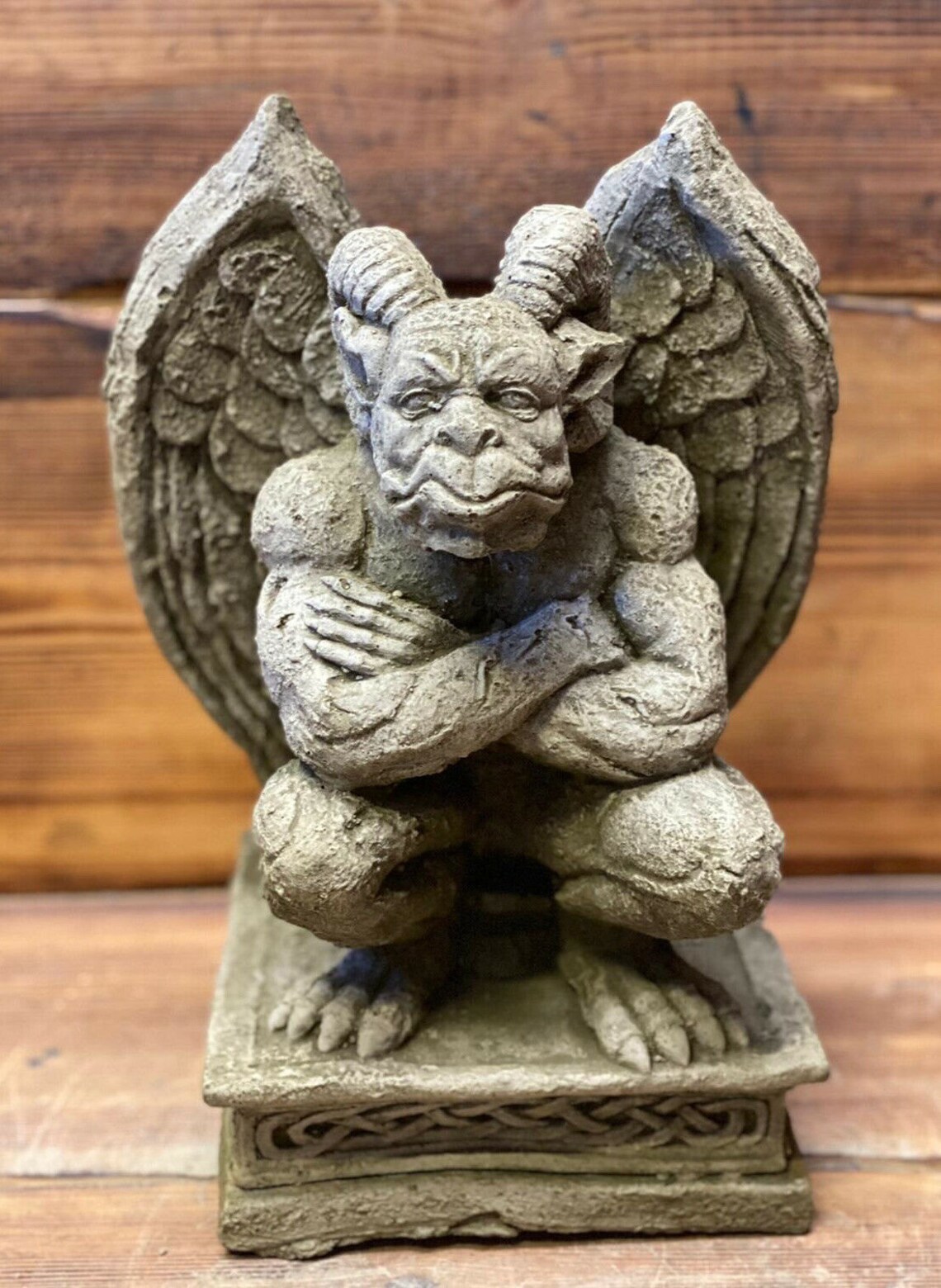 Monster Gargoyle Statue Gargoyle With Big Wings Yard Etsy
