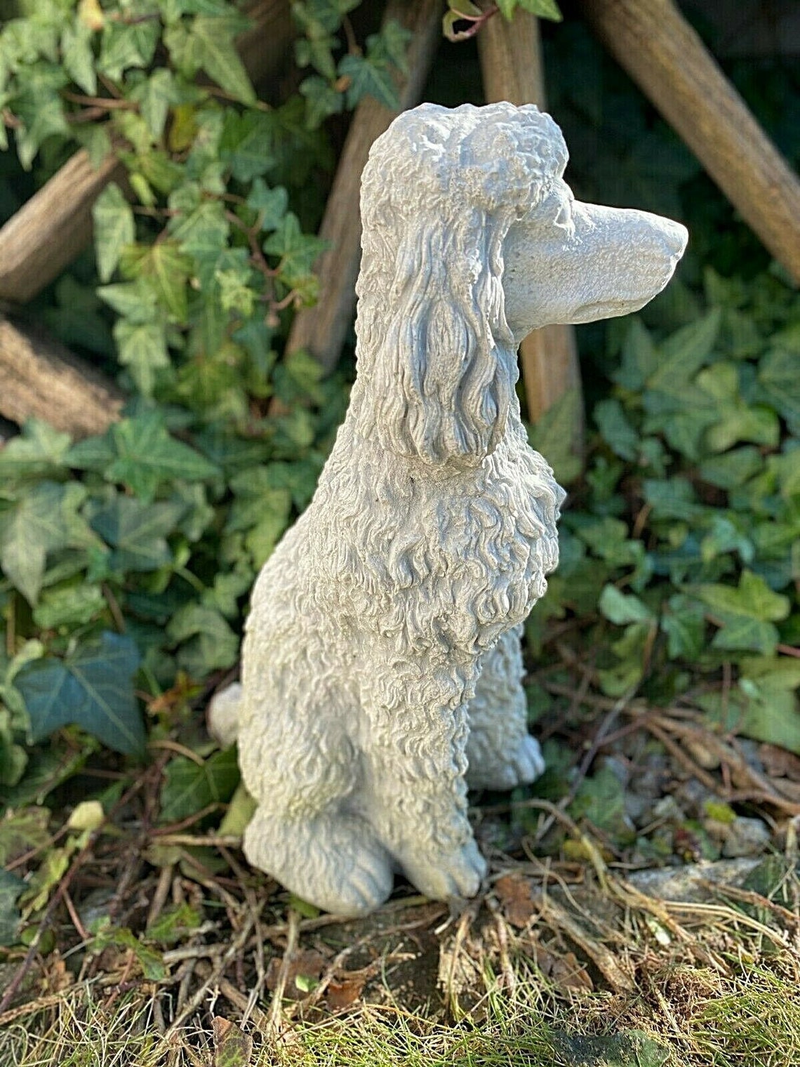 Great Poodle Dog Concrete Poodle Dog Breed Dog Statue Etsy