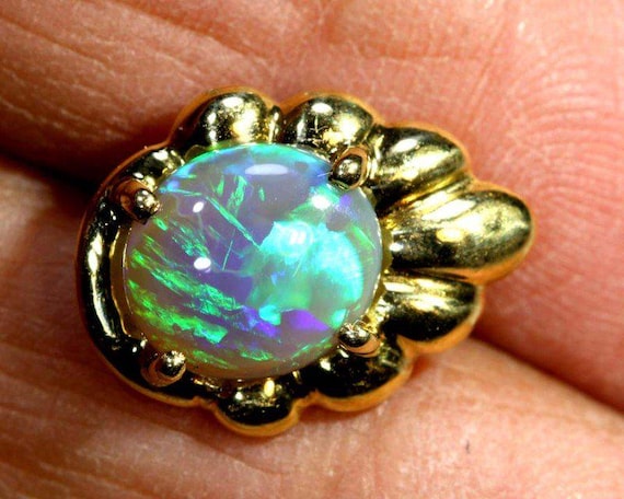 Cts Opal 18K Gold Tie Pin OF-2357 New Zealand