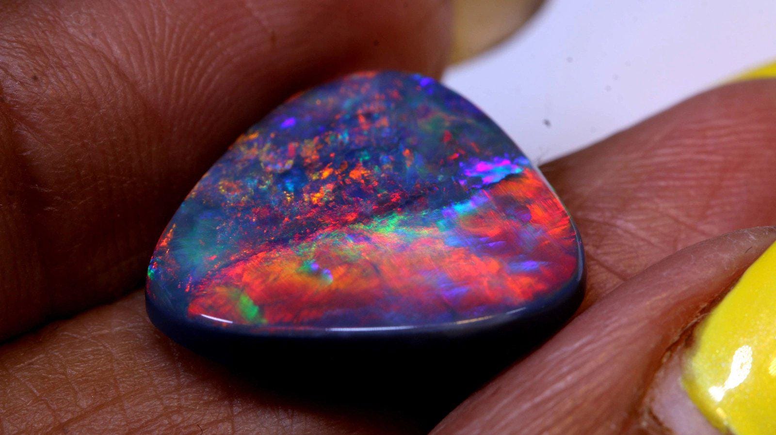 N2 7.95 Cts Cerified Black Opal INV-812 - Etsy