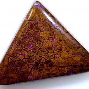 Piedra ópalo Yowah pulida con patrón de 40 quilates NC-8740