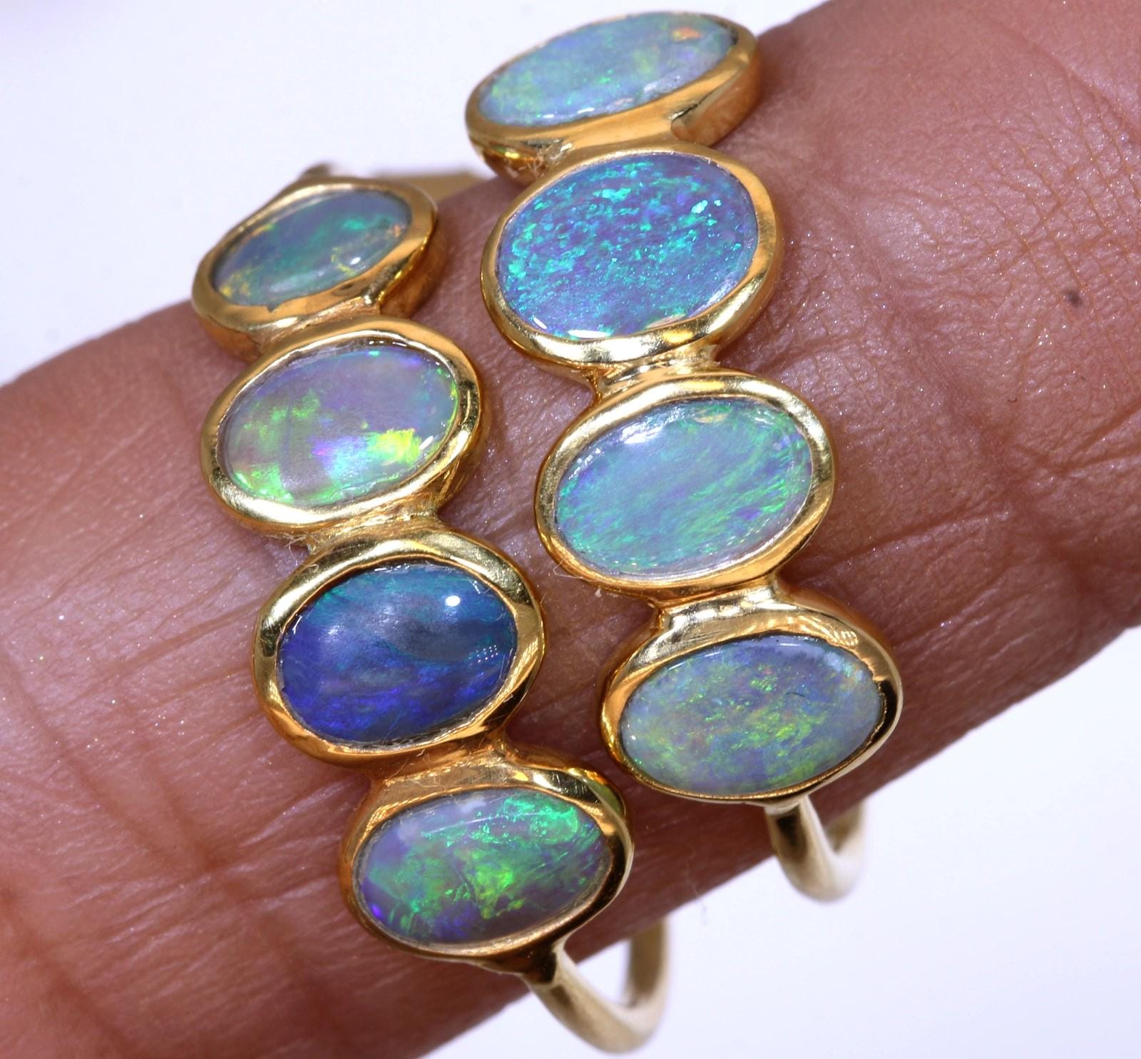 オパール　イヤリング 12.35カラット オパール シルバー イヤリング OF-4456 - Etsy 日本