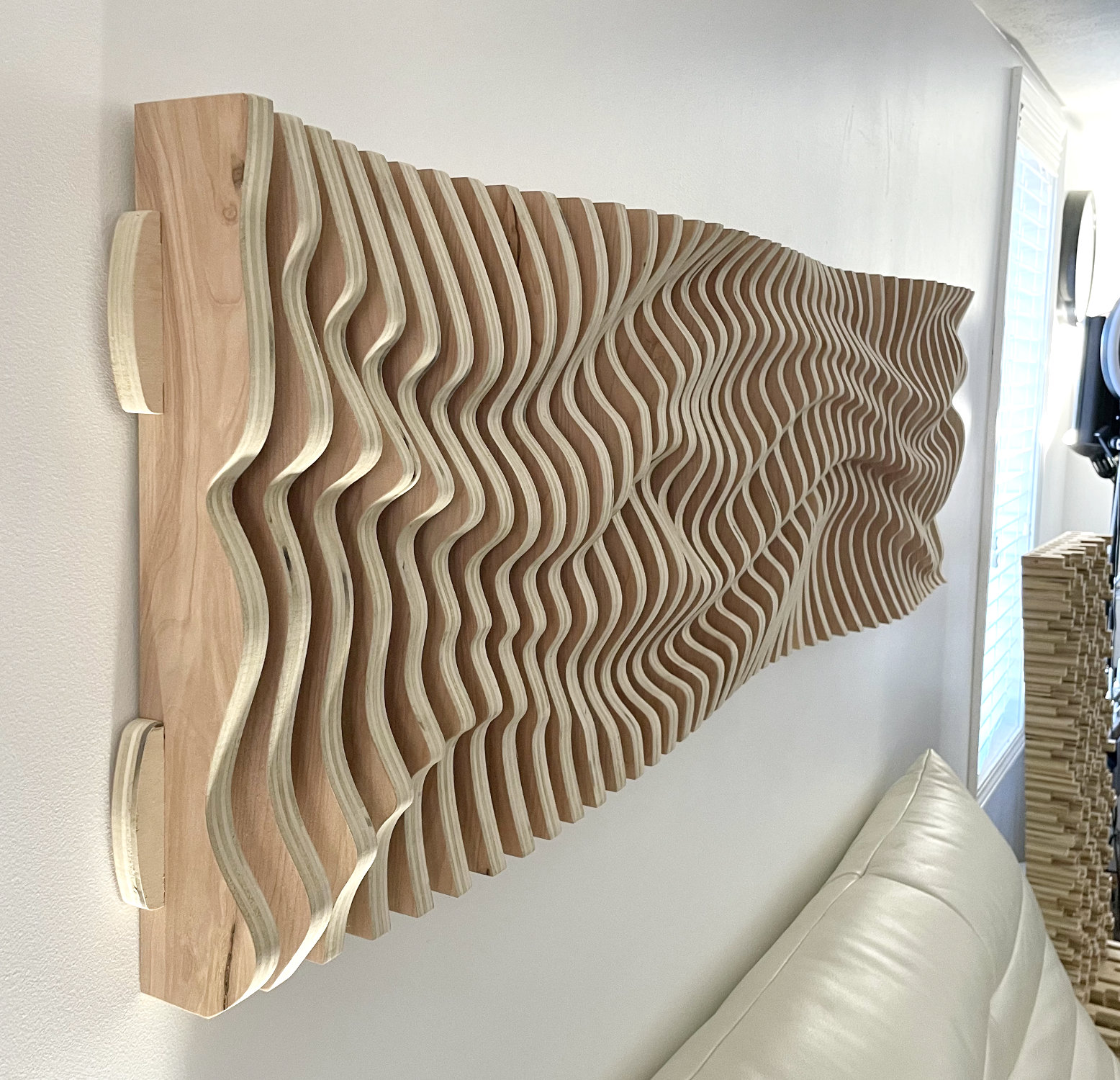 Parametric 3D Wave Wall Sculpture Etsy