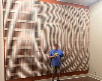 Pared ondulada para estudio de música - 10' de alto x 13' de ancho