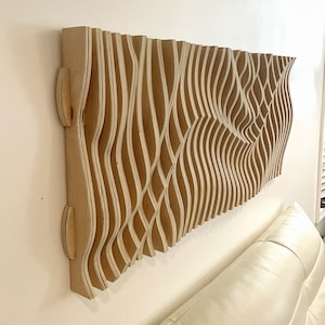 Parametric Sharp Wave Wall Decoration