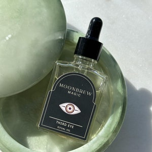 Enhance Your Intuition | Third Eye Ritual Oil 1oz | Handmade | Spell & Ritual WitchCraft Wicca