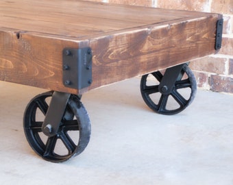 Cart Coffee Table Etsy