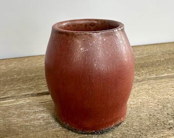 Rustic Red Sipper Cup ~ Handmade Pottery