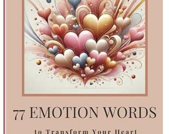 Signed Copy of 77 Emotional Words Workbook – Transform Your Emotions & Reconnect with Your Heart