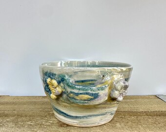 Marble Clay Bowl ~Handmade Pottery