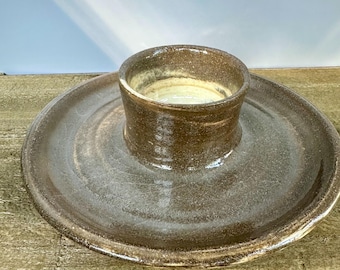 Marbled Single Serving Chip & Dip Bowl ~Handmade Ceramic