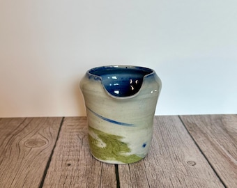 Marbled Mason Stain Creamer – Handmade Ceramic Pitcher (7 oz)