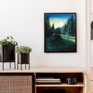 Forest Digital Print: Nature Artwork, Trees Landscape (Digital Download)
