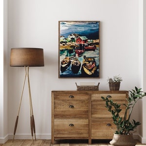 Digital Boats Printable | Nature Digital Print, Marina Digital Artwork, Printable Wall Art