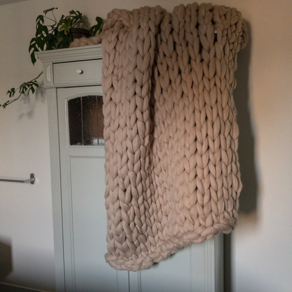 Chunky Knit Blanket Etsy