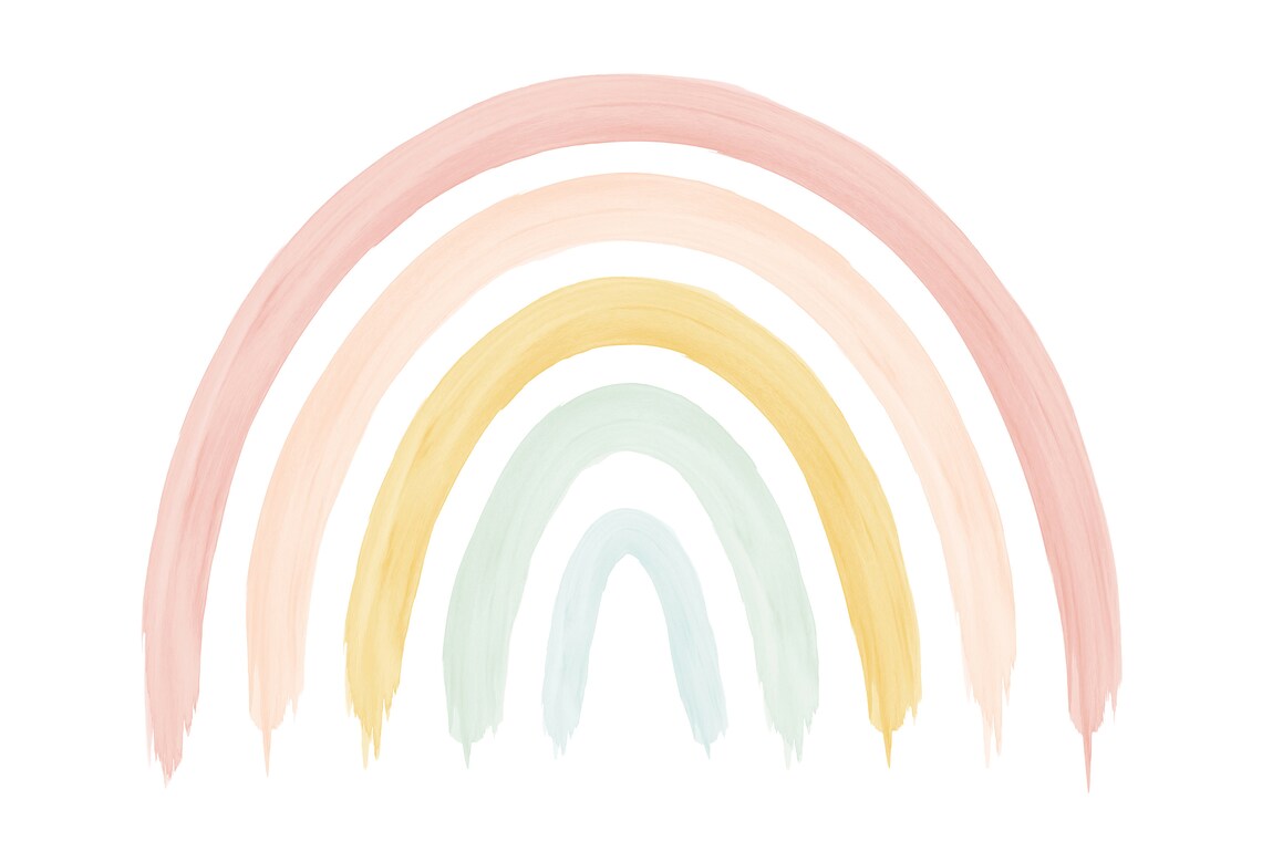 Watercolor Rainbow Art Print (printable Digital Download) - Etsy