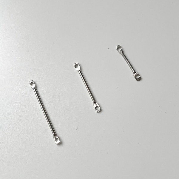 Stainless steel flat bar connector earring findings, earring supplies, earring connectors, steel earring findings, jewelery supplies