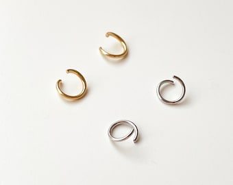 Stainless Steel Open Jump Rings, 3mm 4mm 5mm 6mm 7mm 8mm 10mm Hypoallergenic Gold Steel Ring Connectors, Jewelry findings Supplies Tools