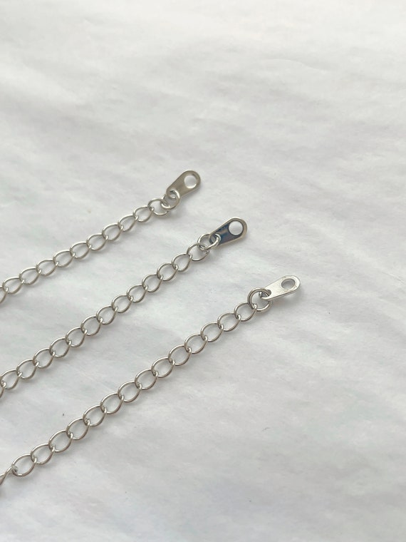 14K Gold White Gold Plated Chain Extension, Necklace Bracelet