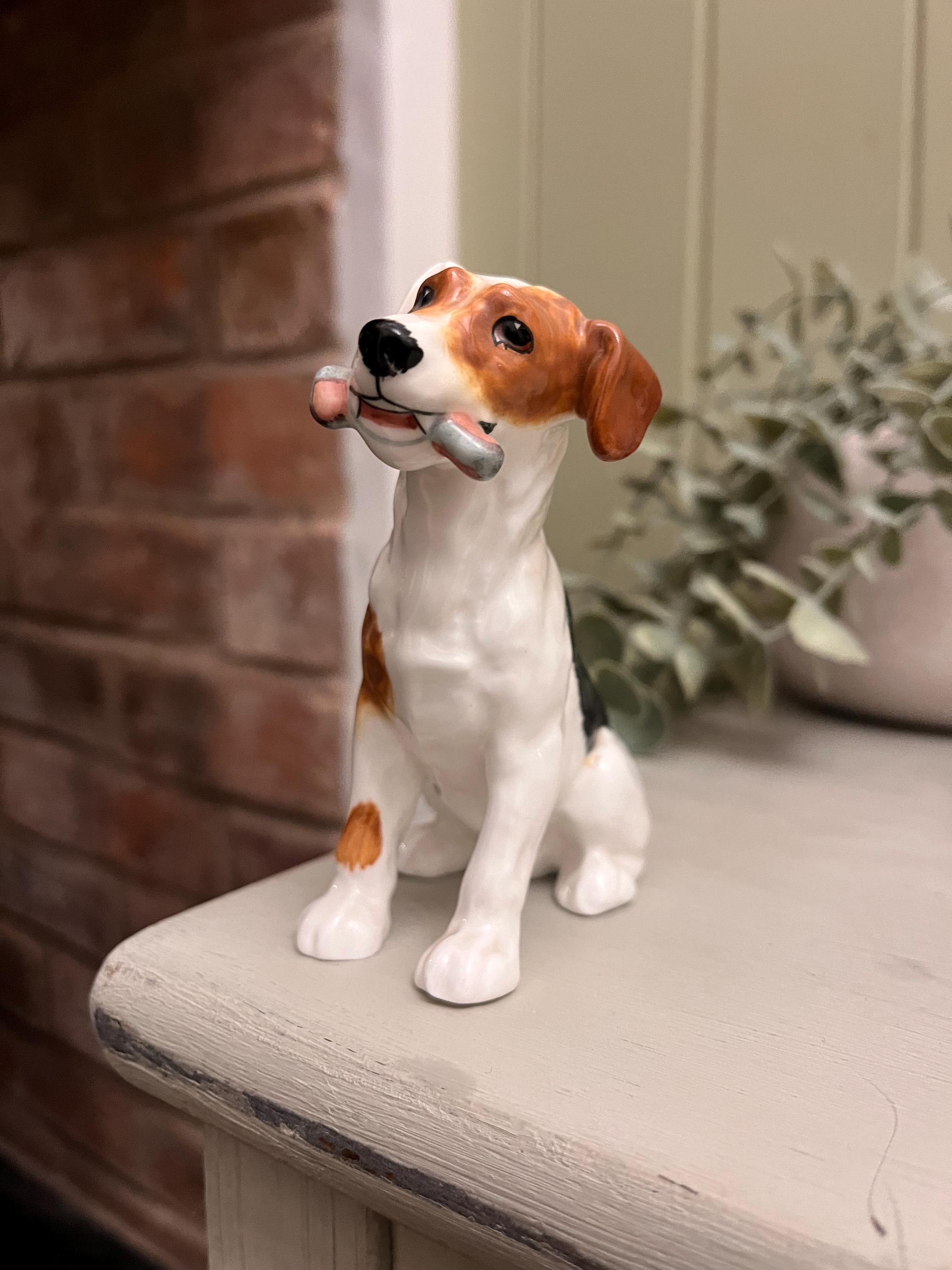 Vintage Royal Doulton Jack Russel Terrier Figurine: HN1159 Ceramic