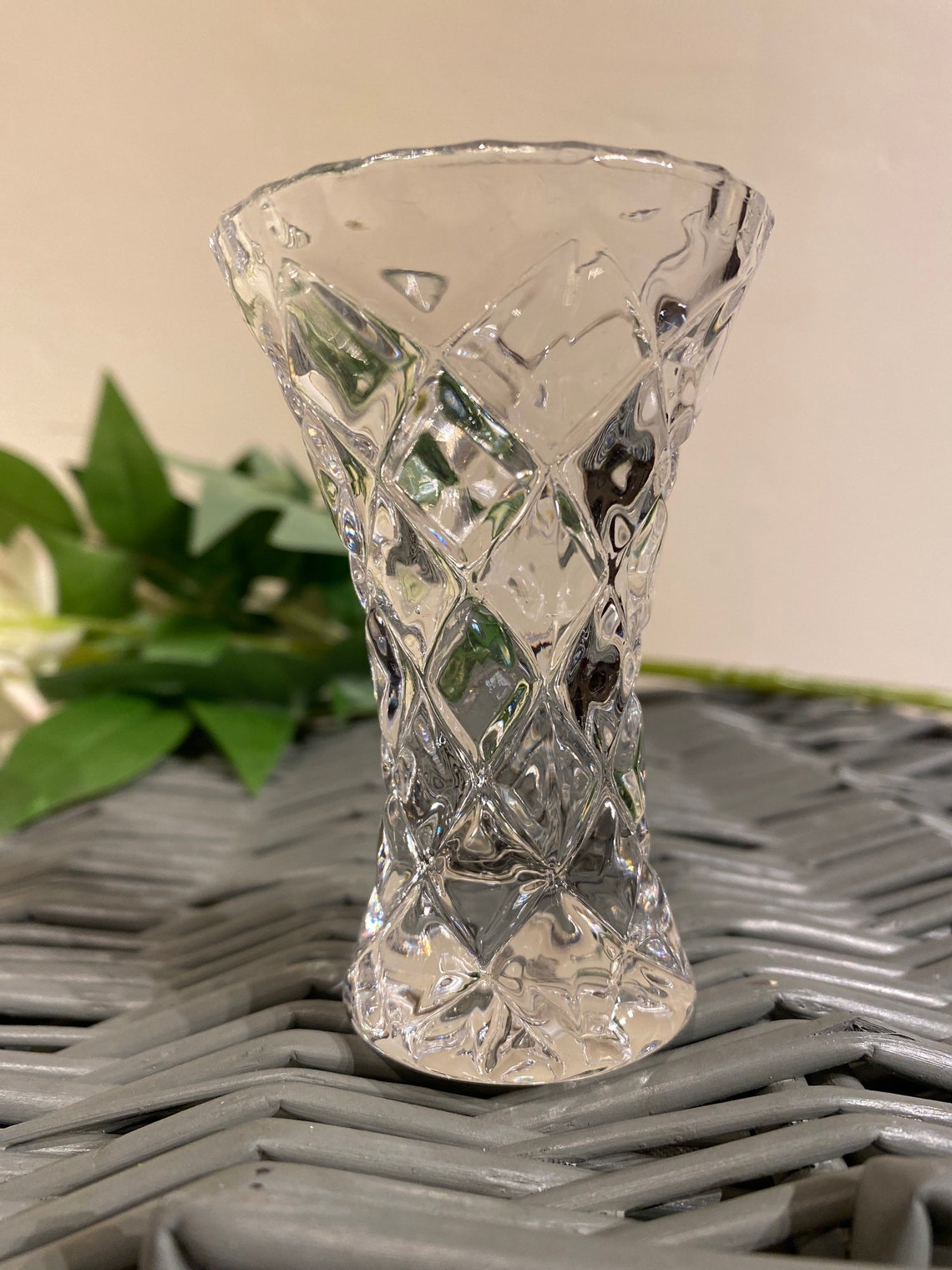 Small Bud Vase Lead Crystal Flower or Flowers or Just to Etsy