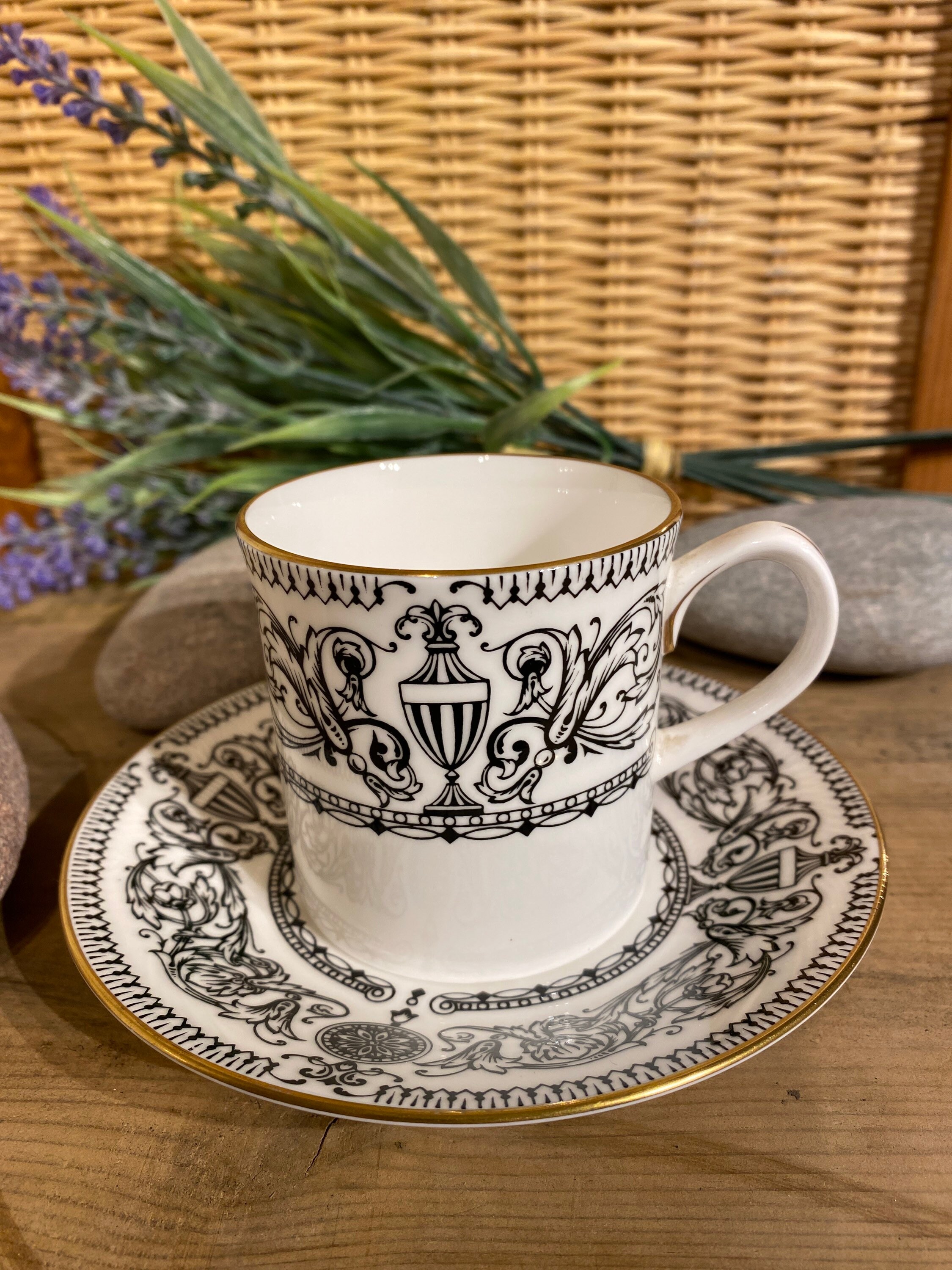 Royal Worcester bone china teacup and saucer 1966 Padua Etsy