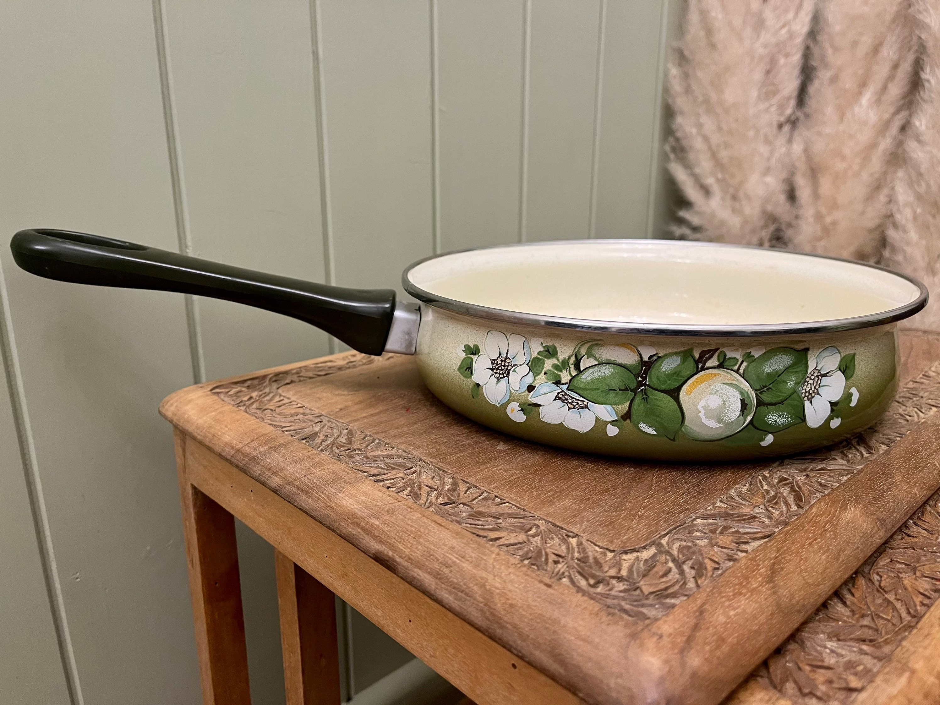 Enamel Fry Pan Etsy UK