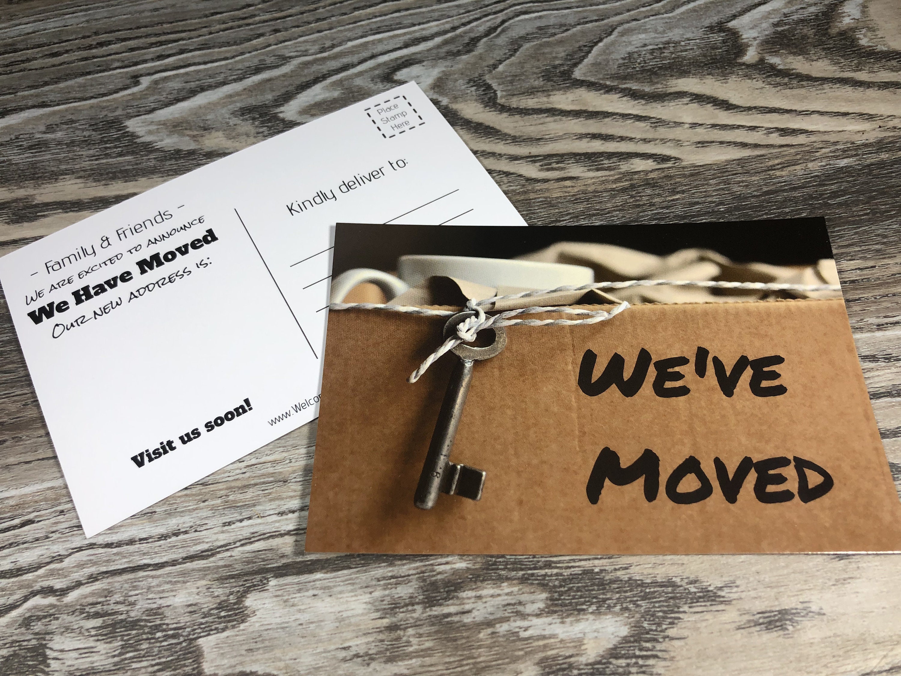 BLANK We've Moved Postcards Moving Announcement Postcard Etsy