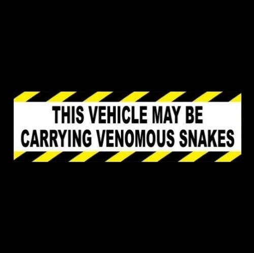 Caution Venomous Snakes In Area - Aluminum Sign