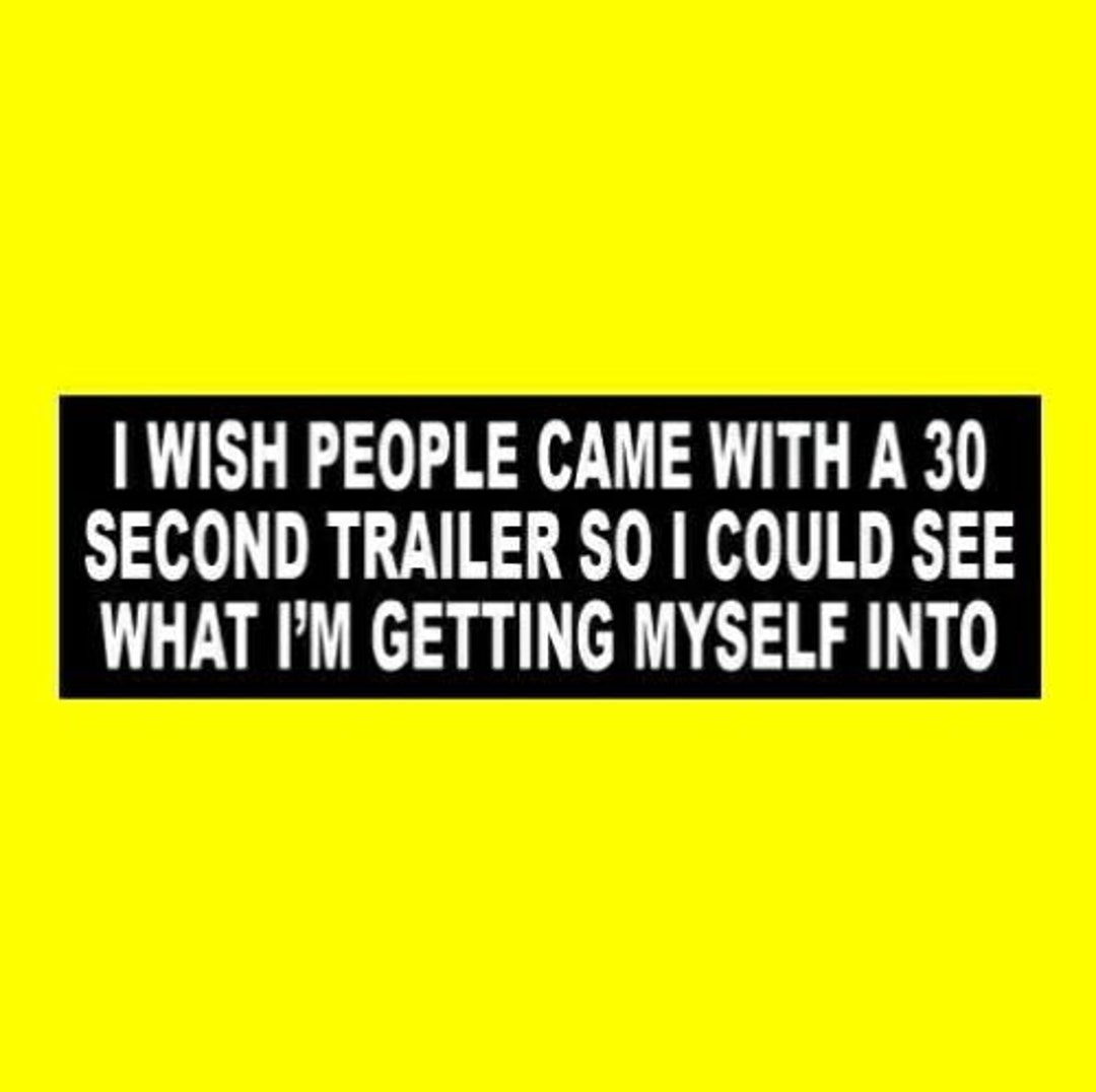 Funny I Wish People Came With a 30 Second Trailer so I - Etsy Israel Funny I Wish People Came With a 30 Second Trailer so I - Etsy Israel