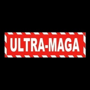 Funny &quot;ULTRA-MAGA&quot; bumper sticker, Anti Joe Biden, Donald Trump 2024 FJB warning decal sign, new