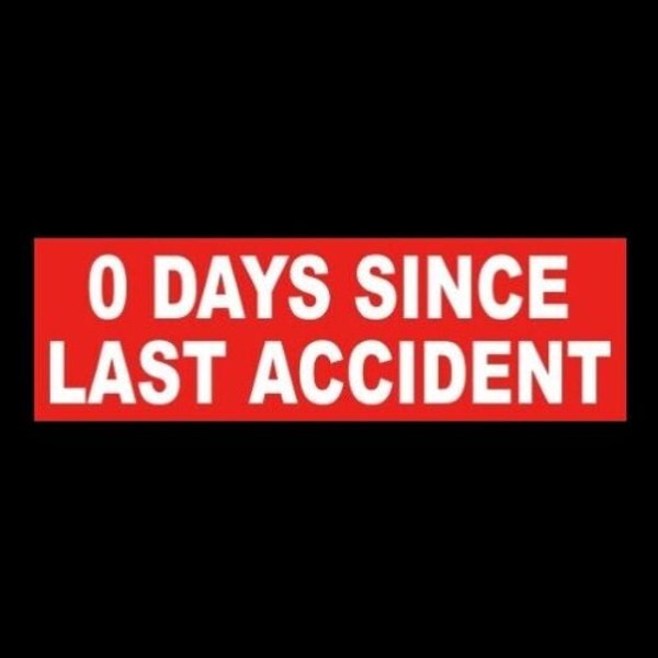 Days since accident stickers etsy