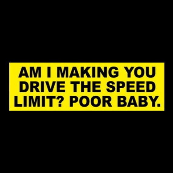 Funny Am I Making You Drive the Speed Limit Poor Etsy
