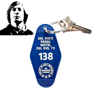 Del Rio&#39;s Regal Motel &quot;No Country For Old Men&quot; PROP KEY TAG, Anton Chigurh, movie, Javier Bardem