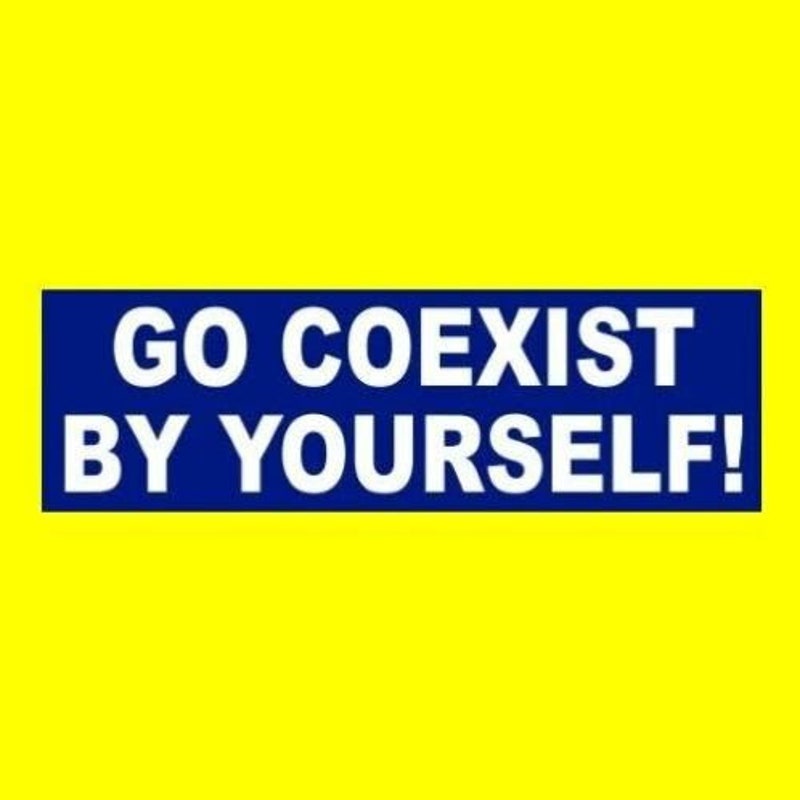 Coexist Bumper Sticker - Etsy