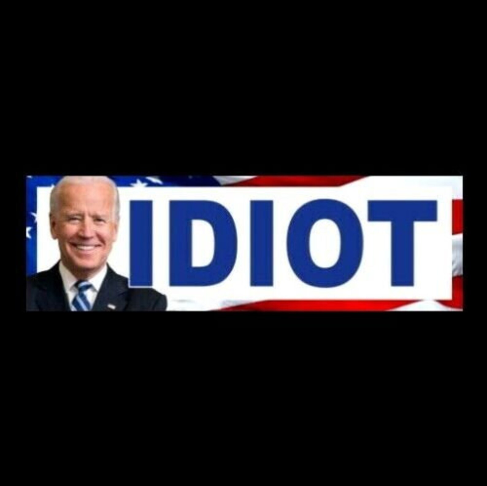 Funny idiot Anti Joe Biden BUMPER STICKER Sleepy Etsy