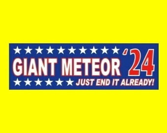 Non-Fabric Giant Meteor 2024 13 oz Banner Heavy-Duty Vinyl Single-Sided with Metal Grommets 