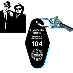 New "The Blues Brothers" Plymouth Hotel PROP KEY TAG, Jake & Elwood movie John Belushi, Dan Akroyd, Saturday Night Live, snl, 1980, Chicago