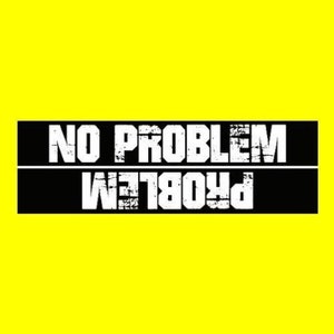 Funny &quot;NO PROBLEM / PROBLEM&quot; bumper sticker, off-road vinyl decal 4X4 truck atv, flip me over, humorous, racing, new