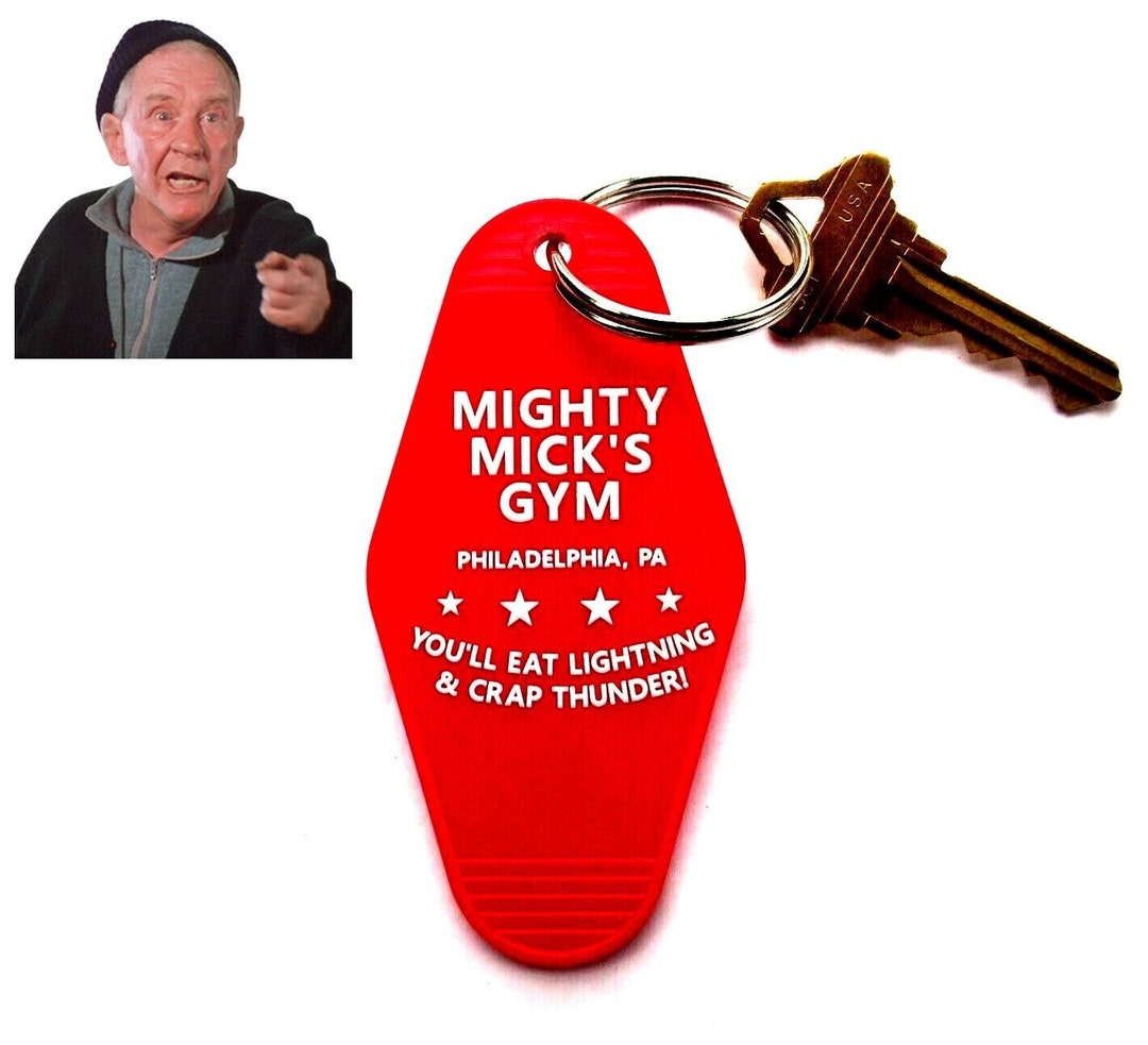 New mighty MICK'S Gym Rocky Prop Key Tag Boxing Movie 1976 1979 Mickey Philadelphia Sylvester