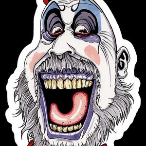 New CAPTAIN SPAULDING House of 1000 Corpses die cut DECAL The Devil&#39;s Rejects horror bumper sticker prop Museum of Monsters and Madmen weird