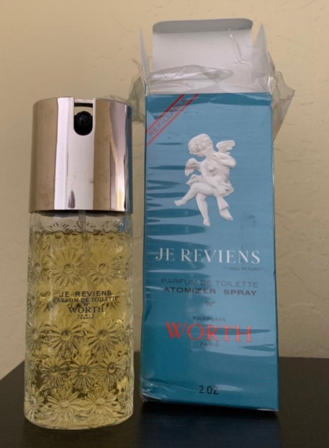 Parfum Je Reviens De Worth Paris - Pour Femme - 15 Ml - Flacon Blister Neuf Et Rare